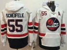 Winnipeg Jets #55 Mark Scheifele White 2017 Winter Classic Hockey Hoodies