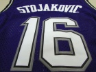 Sacramento Kings #16 Peja Stojakovic Purple Basketball Jerseys