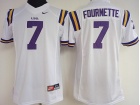 Women LSU Tigers #7 Leonard Fournette White Limited Jersey