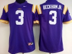 Women LSU Tigers #3 Odell Beckham Jr.  Purple Limited Jersey