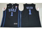 2017 Duke Blue Devils #1 Harry Giles Black V Neck College Basketball Elite Jersey