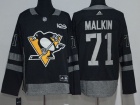 Pittsburgh Penguins #71 Evgeni Malkin Black 100th Anniversary Hockey Jersey