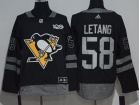 Pittsburgh Penguins #58 Kristopher Letang Black 100th Anniversary Hockey Jersey