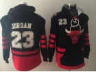 Chicago Bulls #23 Michael Jordan Black Basketball Hoodie