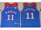 2016 Youth Kansas Jayhawks #11 Josh Jackson Royal Blue College Basketball Authentic Jersey