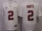 Alabama Crimson Tide #2 Jalen Hurts White Playoff Diamond Football Jersey