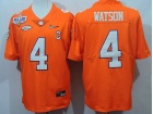 Clemson Tigers #4 Deshaun Watson Orange Playoff Diamond College Football Jersey