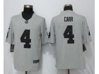 Oakland Raiders #4 Derek Carr Gridiron Gray II Limited Football Jersey