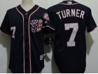 Washington Nationals #7 Trea Turner Blue Cool Base Jersey