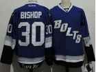 Tampa Bay Lightning #30 Ben Bishop Blue 3rd Hockey Jersey