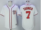 Washington Nationals #7 Trea Turner White Cool Base Jersey