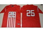 2016 Ohio State Buckeyes #25 Mike Weber Jr. Red College Football 1917 Throwback Limited Jersey