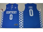 2017 Kentucky Wildcats #0 De'Aaron Fox Royal Blue College Basketball Elite Jersey