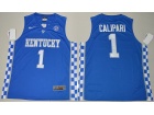 2017 Kentucky Wildcats #1 John Calipari Royal Blue College Basketball Elite Jersey