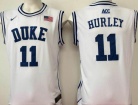 2017 Duke Blue Devils #11 DAN HURLEY White College Basketball Jersey