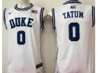 2017 Duke Blue Devils #0 Jayson Tatum White College Basketball Jersey