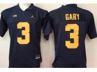 Jordan Brand Michigan Wolverines #3 Rashan Gary Blue College Football Limited Jersey