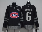 Montreal Canadiens #6 Shea Weber Black 100th Anniversary Hockey Jersey