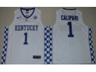 2017 Kentucky Wildcats #1 John Calipari Royal White College Basketball Elite Jersey