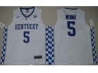 2017 Kentucky Wildcats #5 Malik Monk Royal White College Basketball Elite Jersey