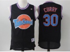 Space Jam Tune Squad #30 Stephen Curry Black Stitched Basketball Jerseys