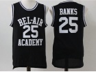 BEL-AIR Academy #25 Carlton Banks Black Movie Basketball Jerseys