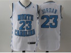 North Carolina #23 Michael Jordan White Basketball Jersey