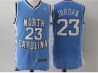 North Carolina #23 Michael Jordan Blue Basketball Jersey