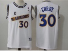 Golden State Warriors #30 Stephen Curry White Throwback Stitched Basketball Jerseys