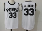 Power Memorial Academy #33 Lew Alcindor White Stitched College Basketball Jerseys