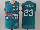 NBA 96 All Star #23 Michael Jordan Green Hardwood Classic Basketball Jerseys