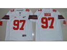 2015 Ohio State Buckeyes Joey Bosa #97 White Diamond Quest College Football Jersey