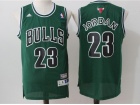 Chicago Bulls #23 Michael Jordan Green Throwback Basketball Jersey