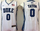 2017 Duke Blue Devils #0 Jayson Tatum White College Basketball Jersey