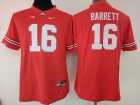 Women's Ohio State Buckeyes #16 J.T. Barrett Red College Football Jersey