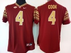 Women's Florida State Seminoles #4 Dalvin Cook Red Football Jersey