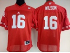 Women's Wisconsin Badgers #16 Russell Wilson Red Football Jersey