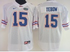 Women's Florida Gators #15 Tim Tebow White Football Jersey