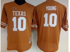 Women's Texas Longhorns #10 Vince Young Orange Football Jersey