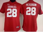 Womens Oklahoma Sooners #28 Adrian Peterson Red Football Jersey