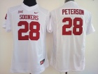 Womens Oklahoma Sooners #28 Adrian Peterson White Football Jersey