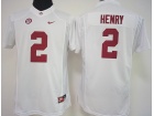 Womens Alabama Crimson Tide #2 Derrick Henry White Football Jersey