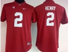 Womens Alabama Crimson Tide #2 Derrick Henry Red Football Jersey