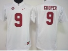 Womens Alabama Crimson Tide #9 Amari Cooper White Football Jersey