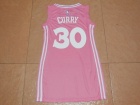 Golden State Warriors #30 Stephen Curry Pink Women Dress NBA Basketball Jerseys