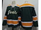 California Golden Seals Blank Green 1972 CCM Vintage Throwback NHL Hockey Jersey