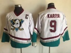 Youth Anaheim Ducks #9 Paul Kariya White CCM Hockey Jerseys