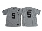 Womens Michigan Wolverines Jabrill Peppers #5 Gridiron Gray II College Football Limited Jerseys