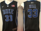 2017 Duke Blue Devils #33 Grant Hill Black College Basketball Jersey