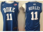 2017 Duke Blue Devils #11 DAN HURLEY Blue College Basketball Jersey